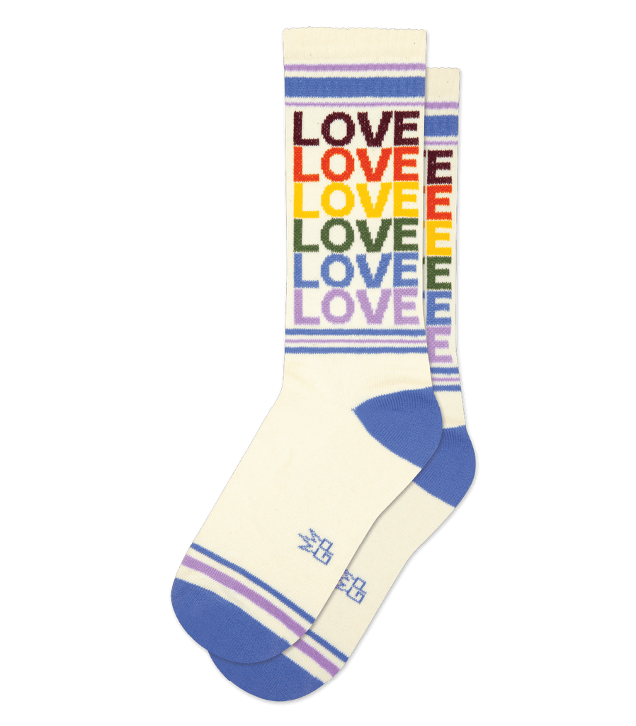 Gumball Poodle - Socks Rainbow Hearts